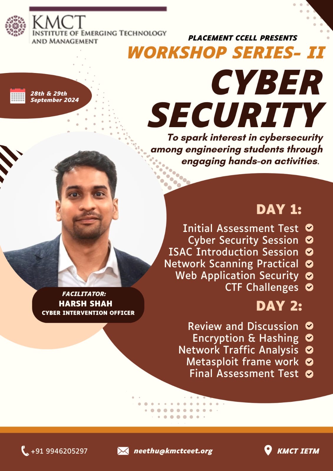  Workshop Series-II: Cyber Security